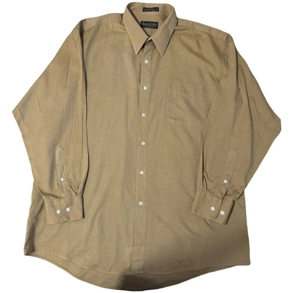 Roberto Villini Gold Button Down, Size 16 1/2 - Picture 1 of 4